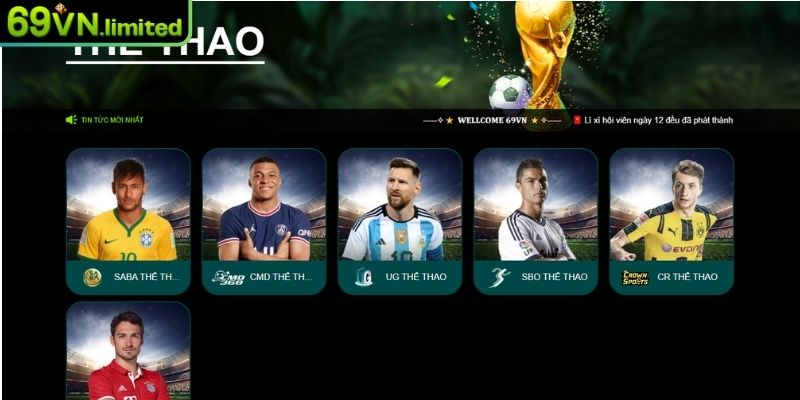 Sảnh FB - Thiên Đường Cá Cược Thể Thao Đẳng Cấp Tại 69VN 1 Khám phá sảnh FB tại 69VN
